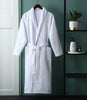 Plush Lined Microfiber Bath Robe (Unisex) Luxury Spa, White Hotel Robe