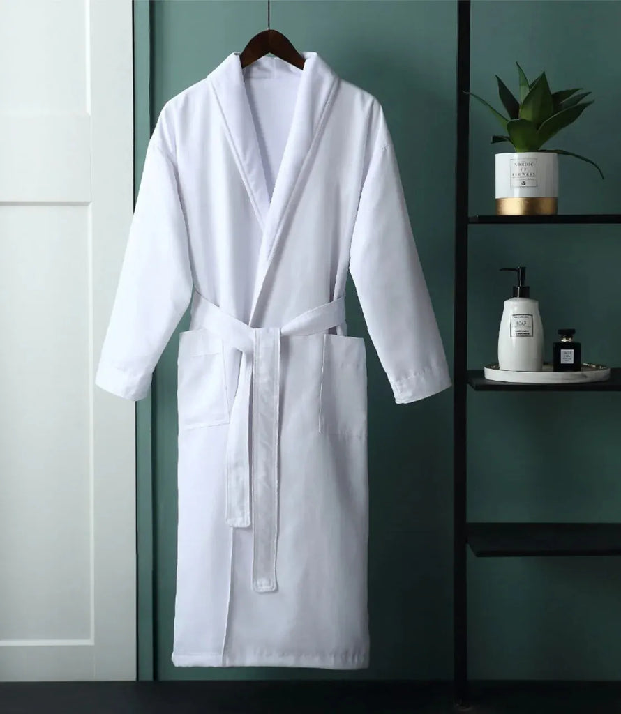 Hotel Robe With R Plush Lined Microfiber Bath Robe | Luxury Spa Hotel Robe - House ...