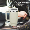 QuantumQuench XL Tumbler: Double-wall insulation, leak-proof design, 1.18L capacity, Travel Mug, Tumblers, House-Aashirya