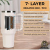QuantumQuench XL Tumbler: Double-wall insulation, leak-proof design, 1.18L capacity, Travel Mug, Tumblers, House-Aashirya