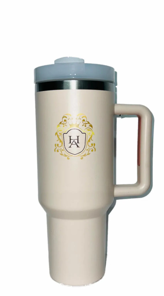QuantumQuench XL Tumbler: Double-wall insulation, leak-proof design, 1.18L capacity, Travel Mug, Tumblers, House-Aashirya